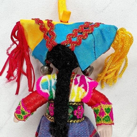 Colorfully Dressed Doll Keychain Keyring - Picture 8 of 9